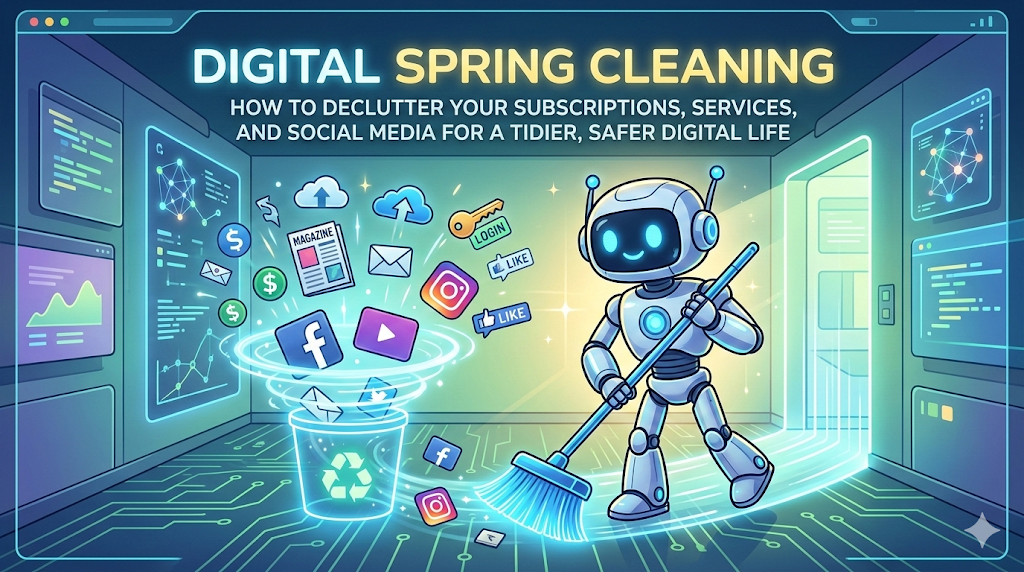 Digital Spring Cleaning: How to declutter your subscriptions, services, and social media for a tidier, safer digital life