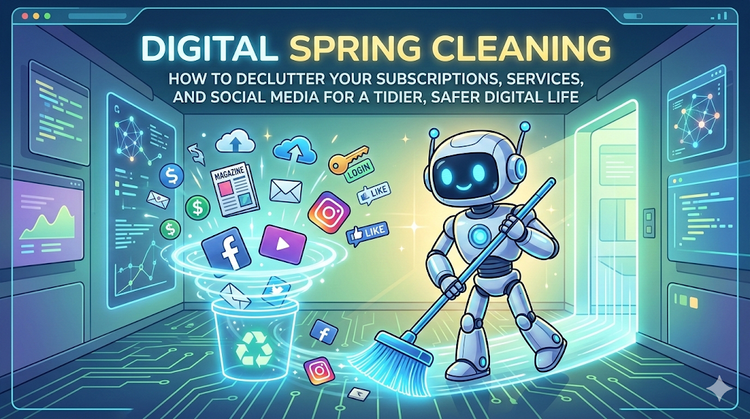 Digital Spring Cleaning: How to declutter your subscriptions, services, and social media for a tidier, safer digital life